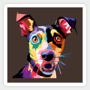 Rat Terrier Pop Art - Dog Lover Gifts Magnet